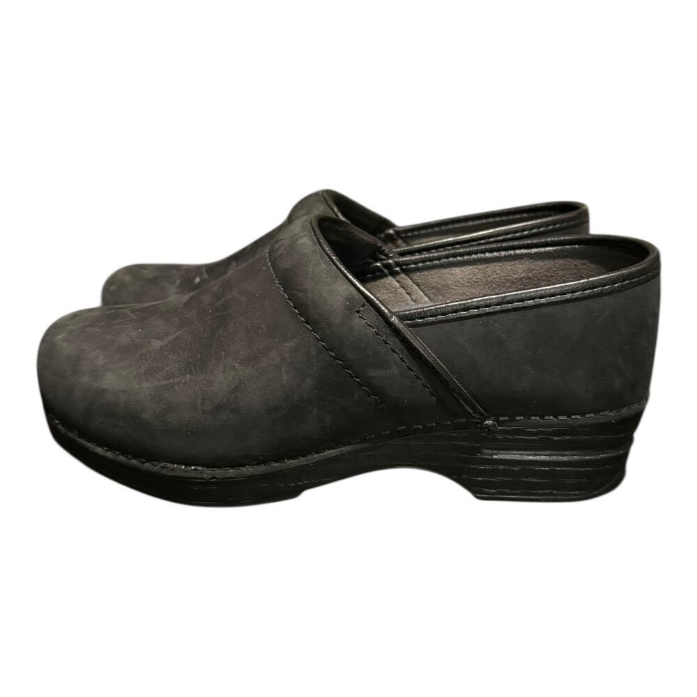 Dansko XP Women’s Professional Black Leather Clogs Career Shoes Size 39 US 8 - Picture 5 of 9